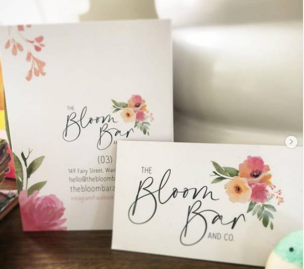 Bloom Bar & Co Brochure & Business Card